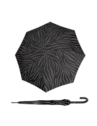 KNIRPS A.760 STICK AUTOMATIC Zebra Black | Holový vystreľovací dáždnik | Doppler