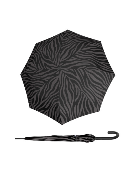 KNIRPS A.760 STICK AUTOMATIC Zebra Black | Holový vystreľovací dáždnik | Doppler
