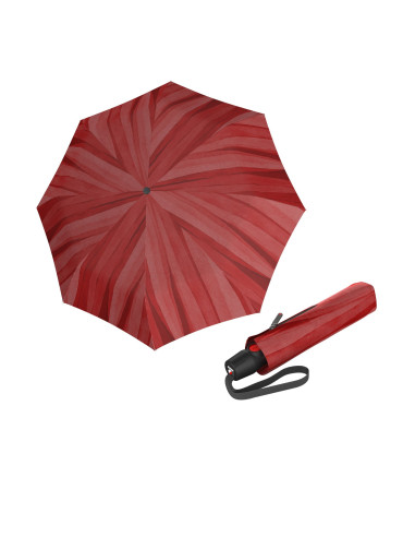 KNIRPS T.200 Medium Duomatic Soft Scarlet | Plne automatický dáždnik | DOPPLER
