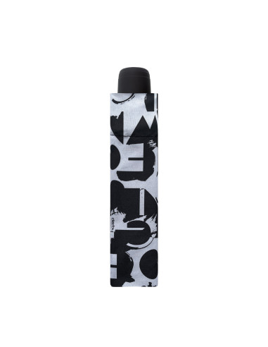 Hit Mini Lettering Black&White | Dámsky skladací dáždnik | Doppler