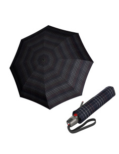 KNIRPS T.200 Check black | Plne automatický dáždnik | DOPPLER