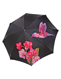 Elegancia Boheme Viola - luxusný dáždnik s kvetinovou potlačou| DOPPLER