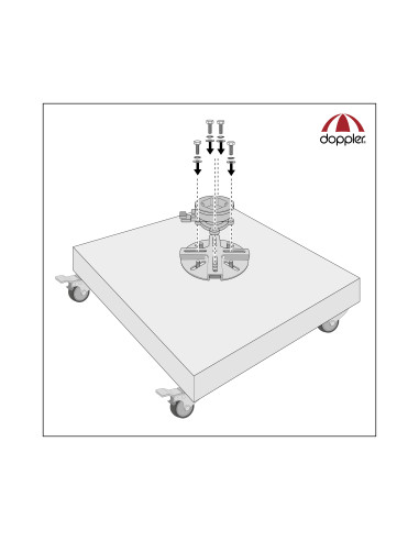 Vario adaptér pre slnečníky s bočnou nohou | DOPPLER