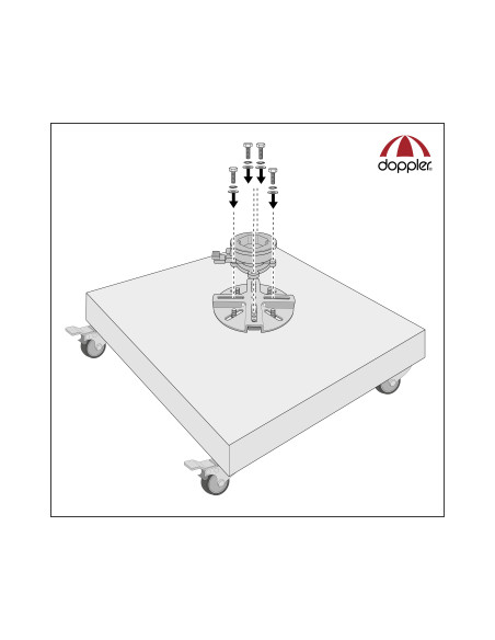 Vario adaptér pre slnečníky s bočnou nohou | DOPPLER