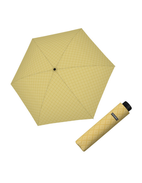 Fiber Havanna Calm Yellow | Dámsky skladací dáždnik | Doppler