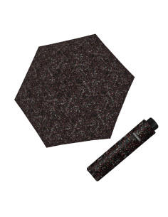 Fiber Havanna Spotlight Black | Dámsky skladací dáždnik | Doppler