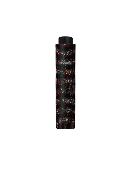 Fiber Havanna Spotlight Black | Dámsky skladací dáždnik | Doppler