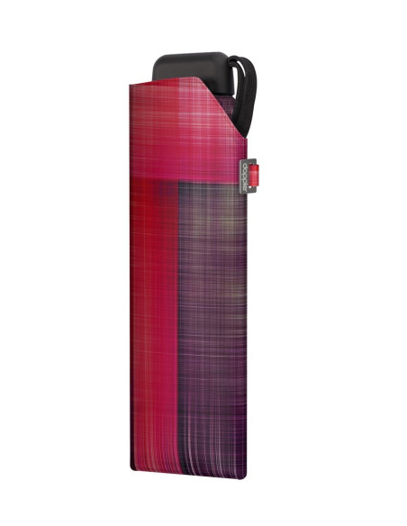 Carbonsteel Mini Slim Noble Check Pink | skladací dáždnik | Doppler