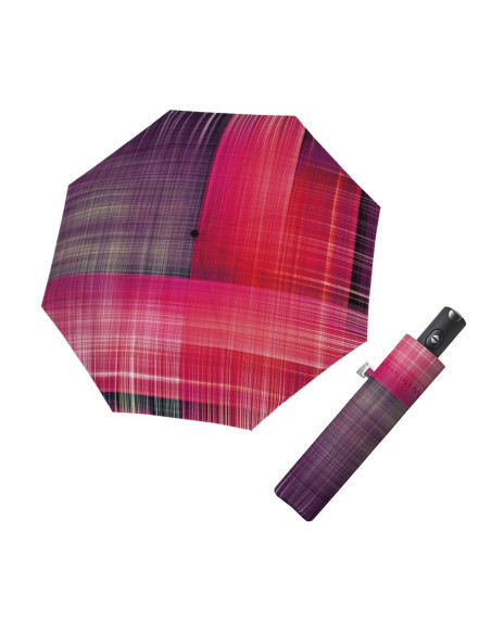 Carbonsteel Magic Noble Check pink | Dámsky dáždnik | Doppler