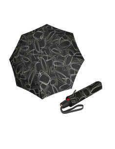 KNIRPS T.200 Medium Duomatic Pure Black | Plne automatický dáždnik | DOPPLER