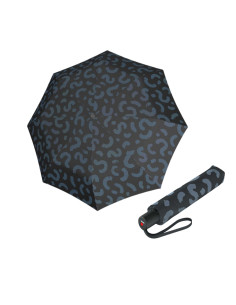 Knirps A 200 Medium Duomatic Cone Black - elegantní plnoautomatický deštník | Doppler