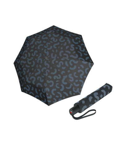 Knirps A 200 Medium Duomatic Cone Black - elegantní plnoautomatický deštník | Doppler