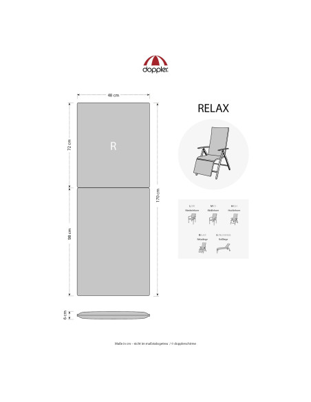 Podušky na relaxačné kreslá | Living 6110 relax | Doppler